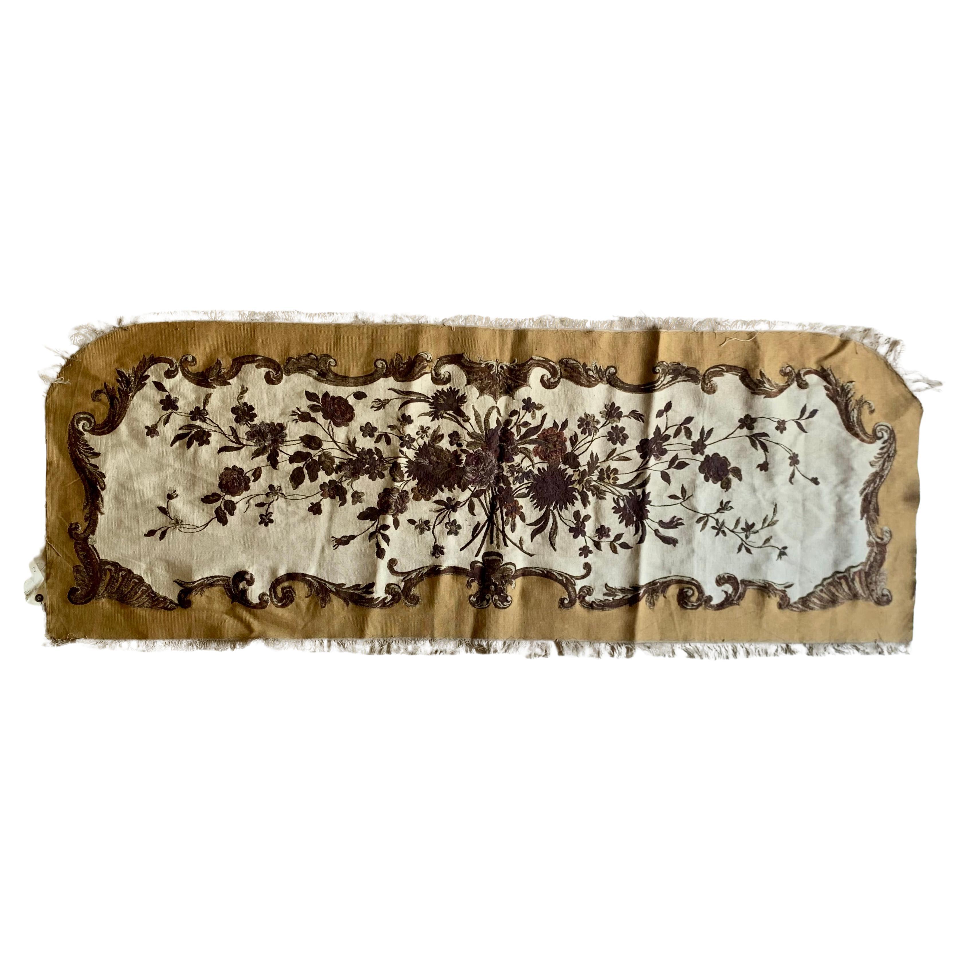 Großes Fragment eines französischen Aubusson-Wandteppichs aus dem 19. im Angebot