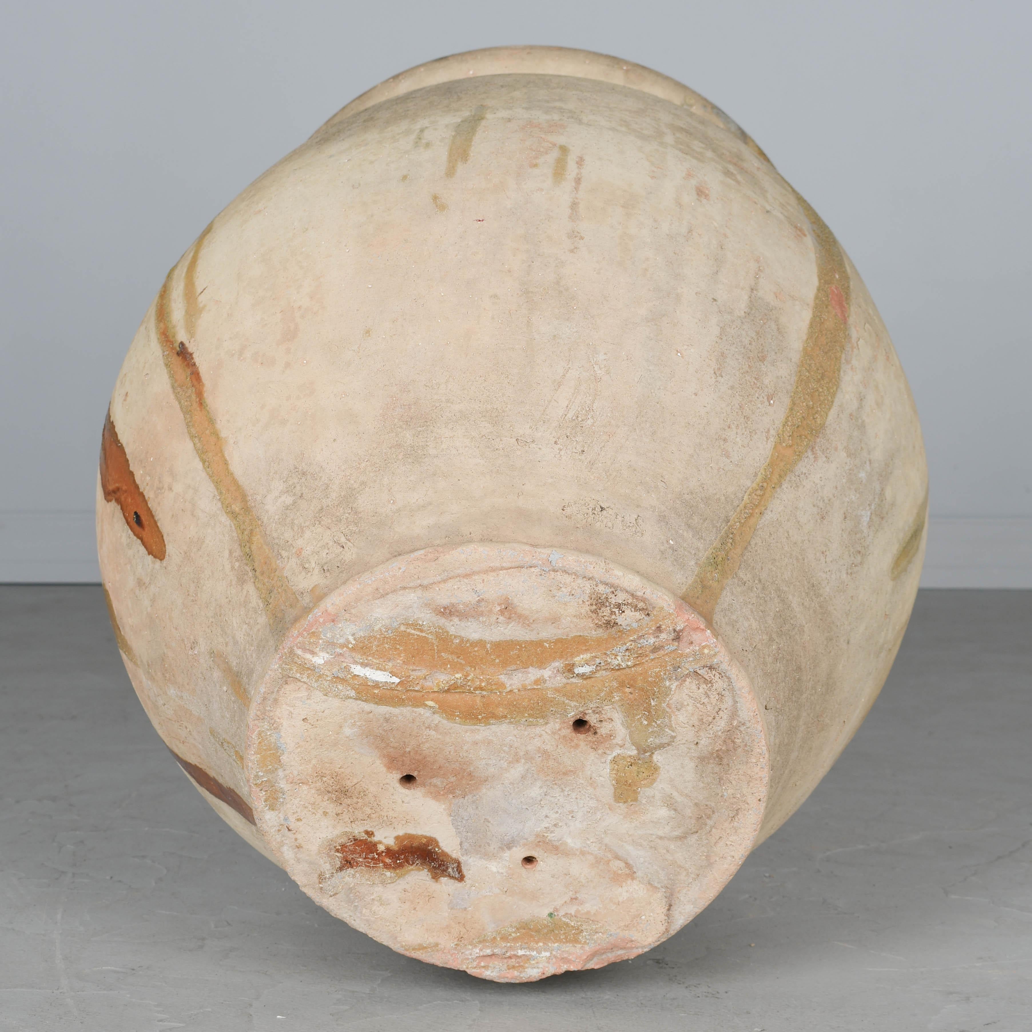 Large 19th Century French Biot Pottery Jar or Planter For Sale 7