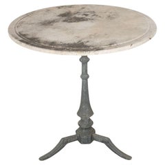 Grande table de bistro française du 19ème siècle