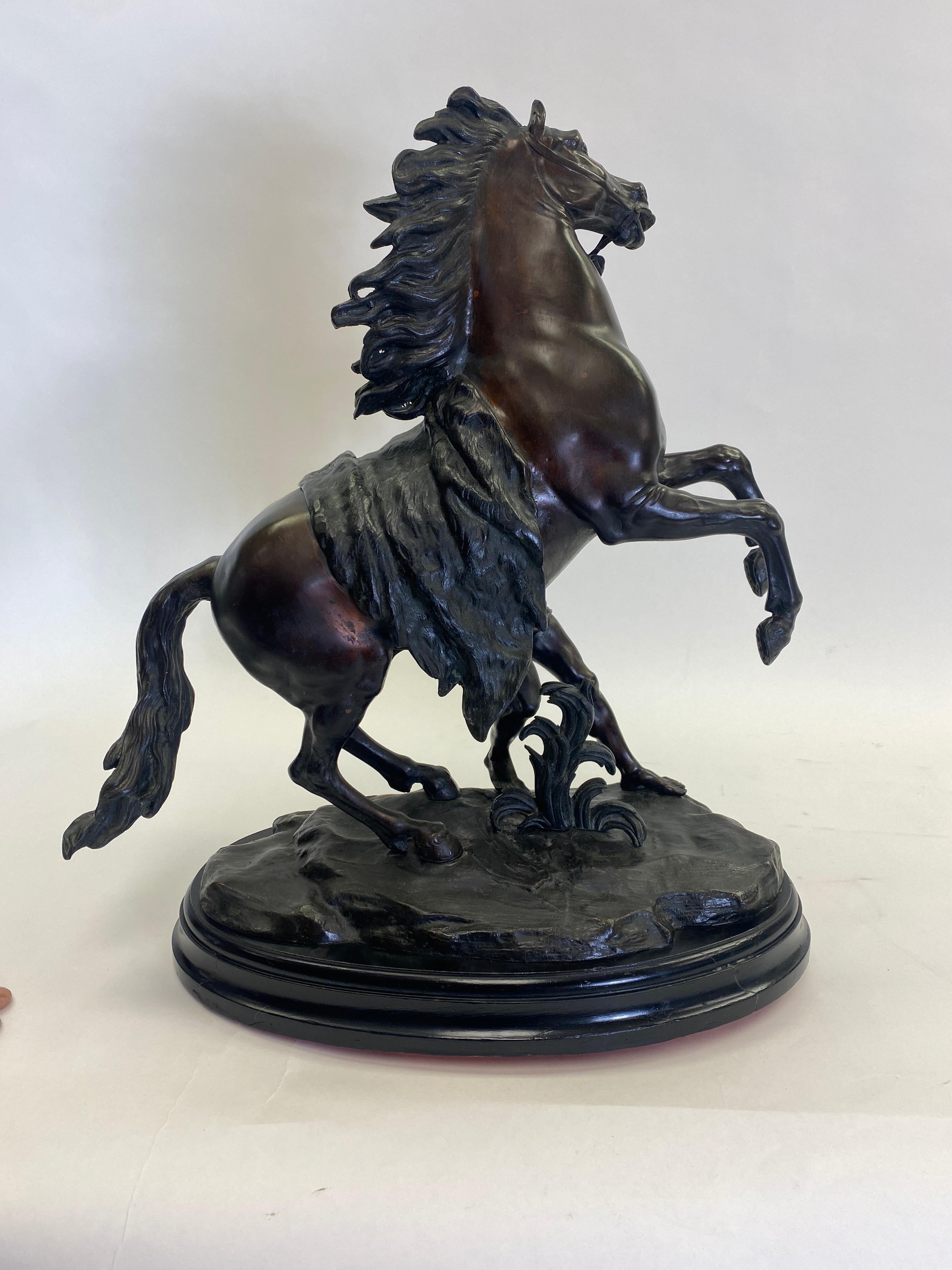 Patinated Large 19th Century French Bronze 