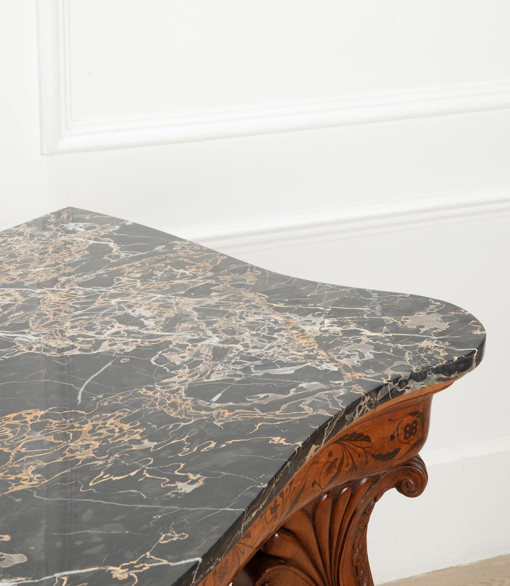 Large 19th Century French Charles X Satinwood Console Table For Sale 2