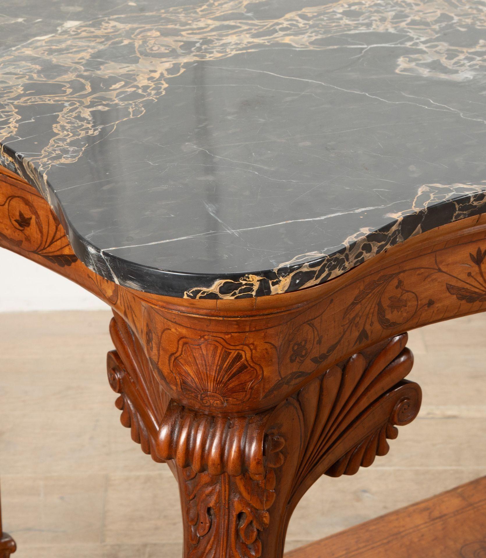 Large 19th Century French Charles X Satinwood Console Table For Sale 4