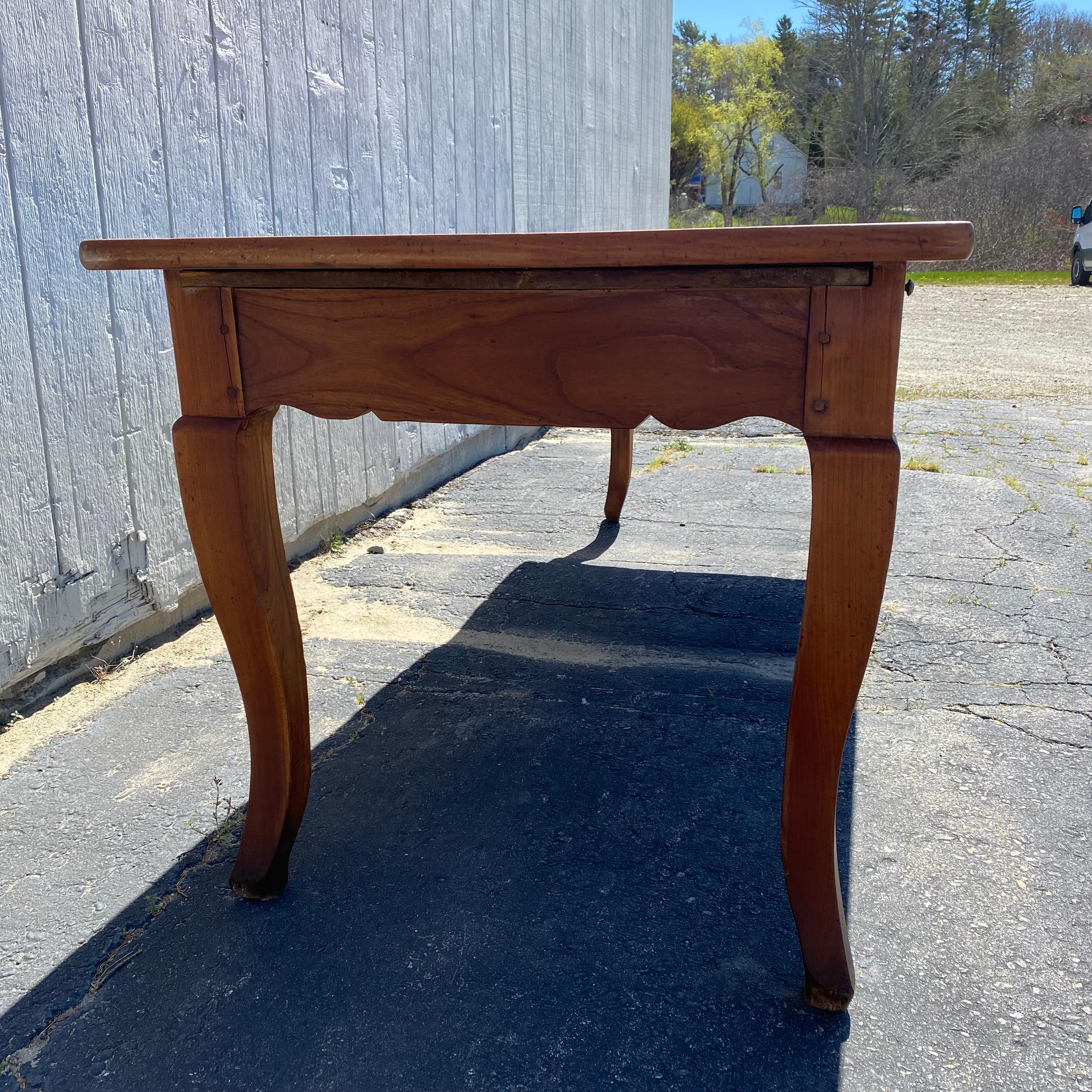 Large 19th Century, French, Cherry Farmhouse Dining Table from Provence 10