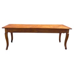 Used Large 19th Century, French, Cherry Farmhouse Dining Table from Provence