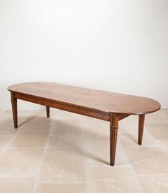 Grande table de ferme en châtaignier du XIXe siècle