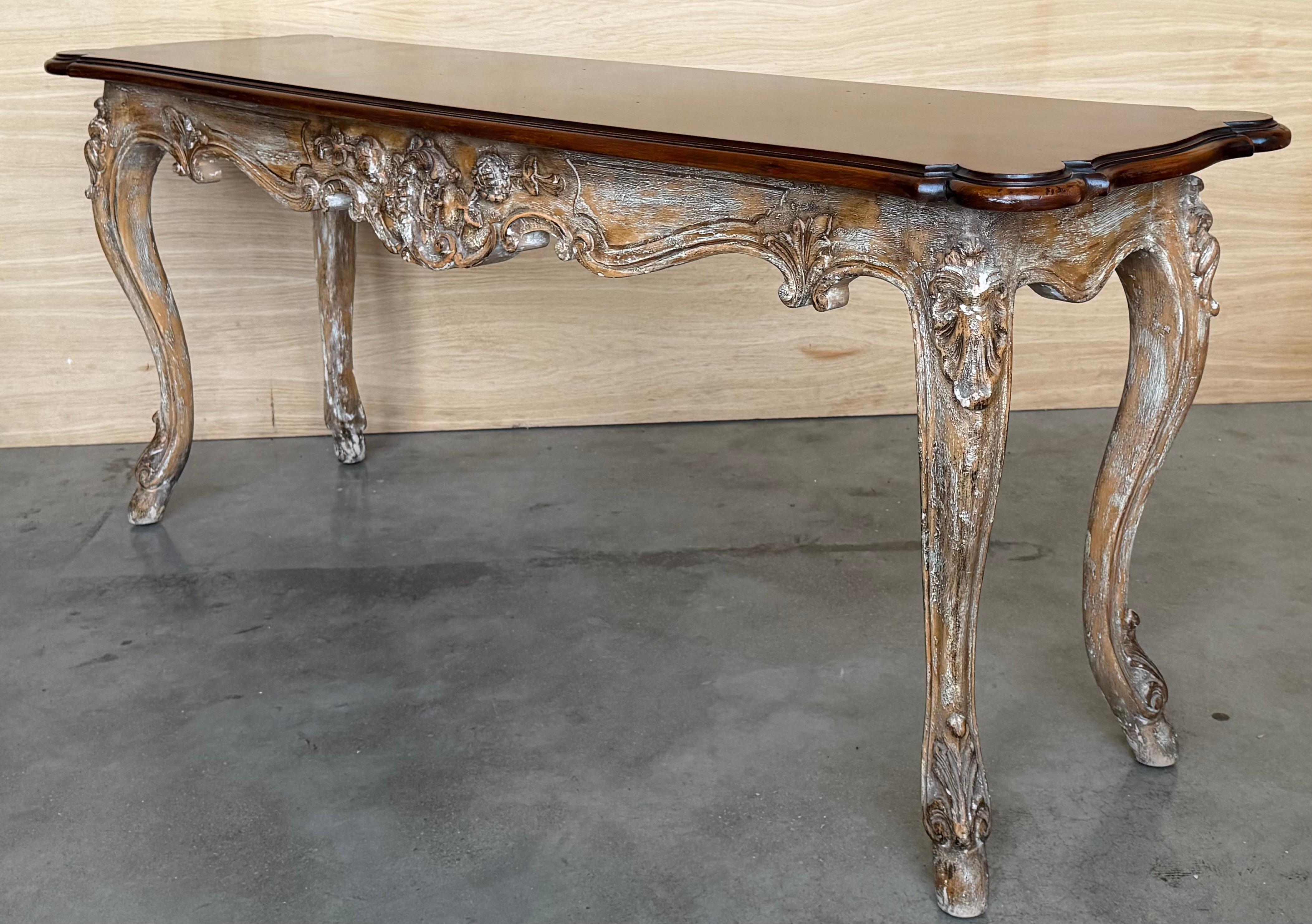 Large 19th century French Console In Good Condition For Sale In Miami, FL