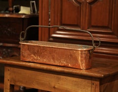 19th Century French Copper and Iron Fish Kettle from Normandy