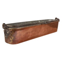 Large 19th Century French Copper Fish Pan