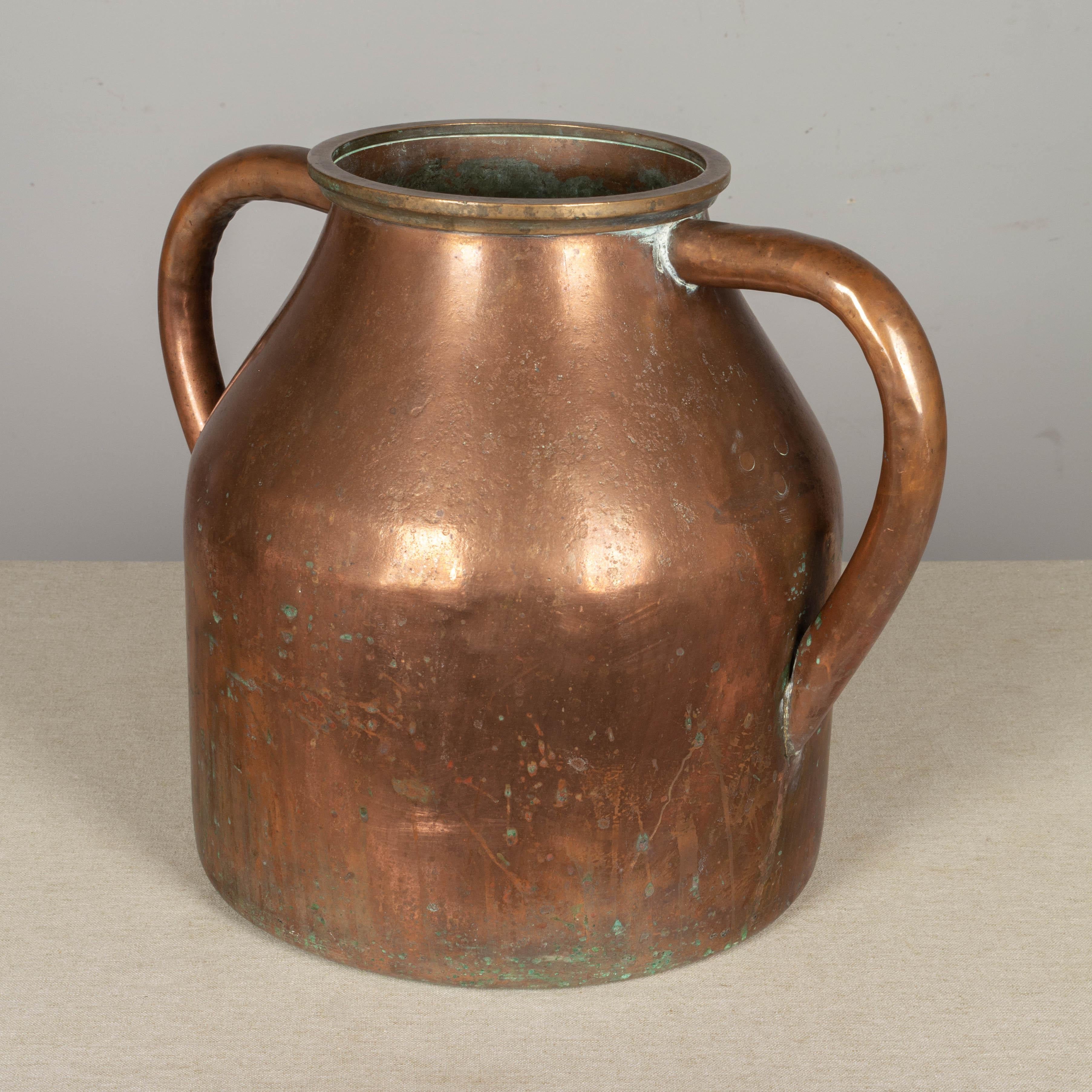 Large 19th Century French Copper Jug or Vase For Sale 2