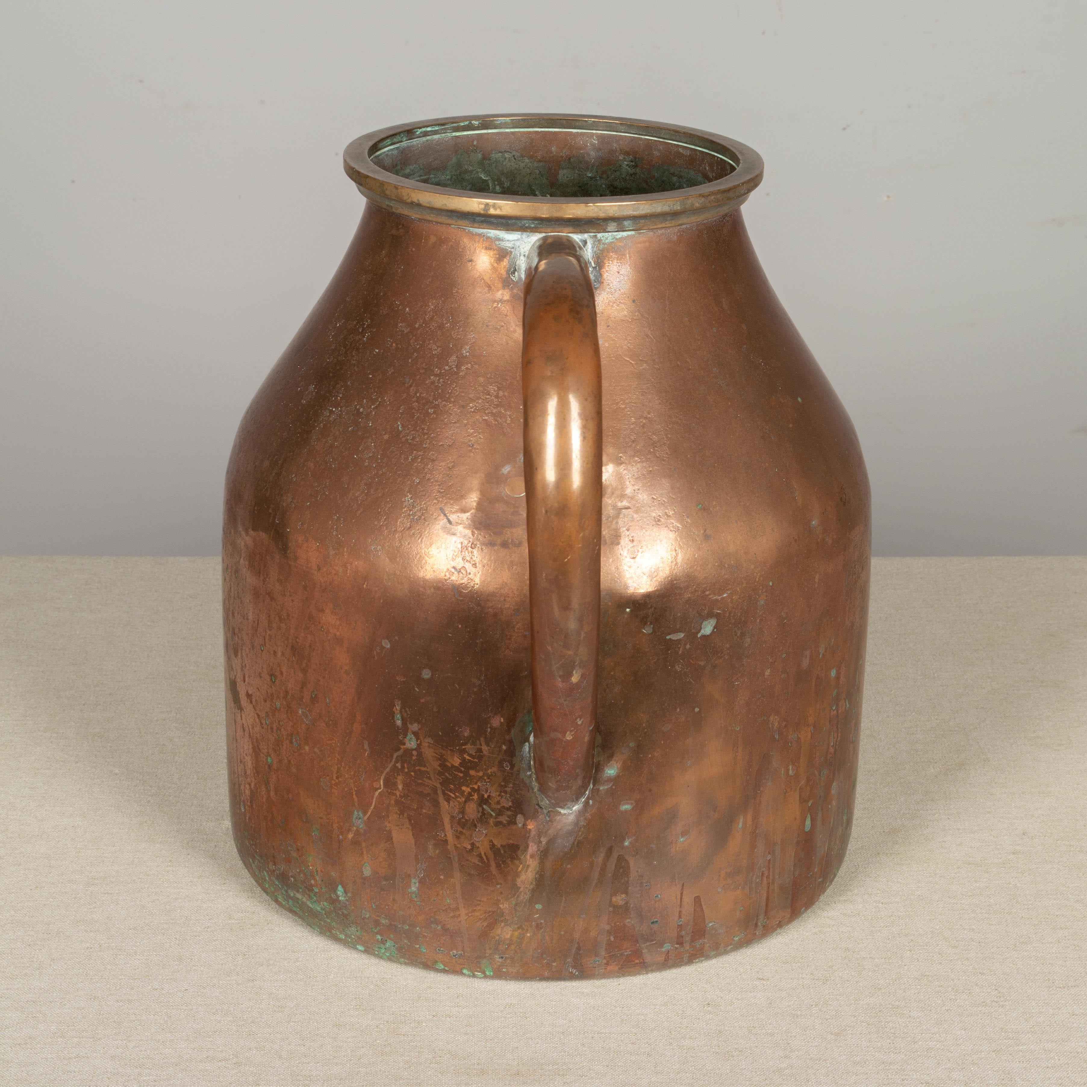Large 19th Century French Copper Jug or Vase For Sale 3
