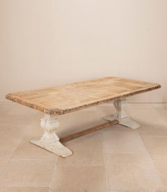 Large 19th Century French Country Oak Dining Table