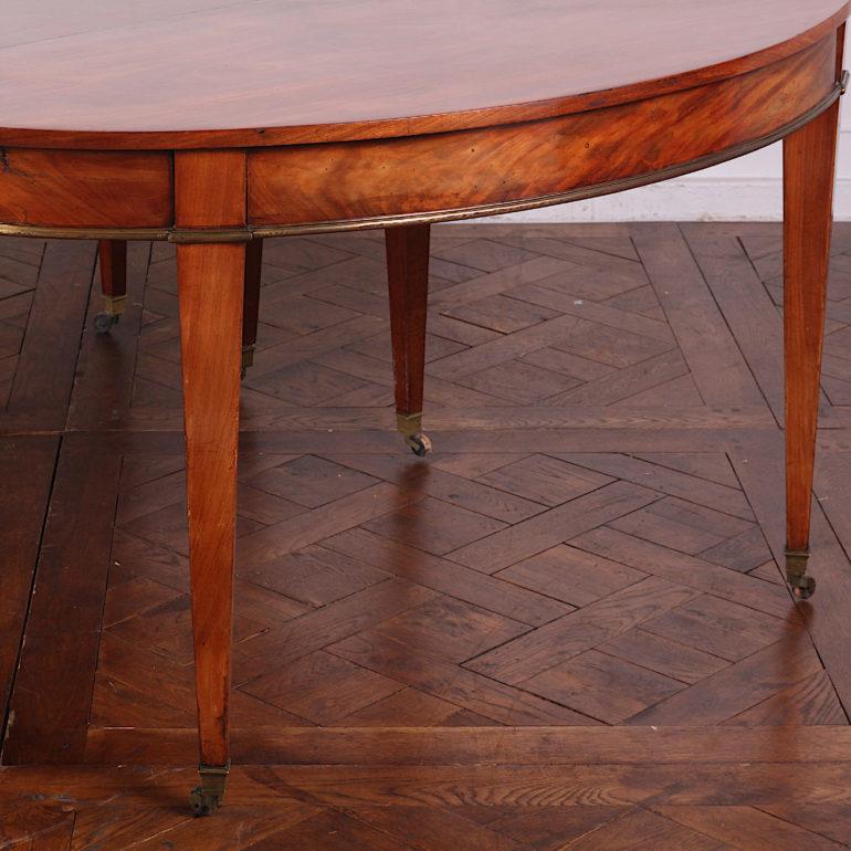 Mahogany Large 19th Century French Directoire Style Dining Table