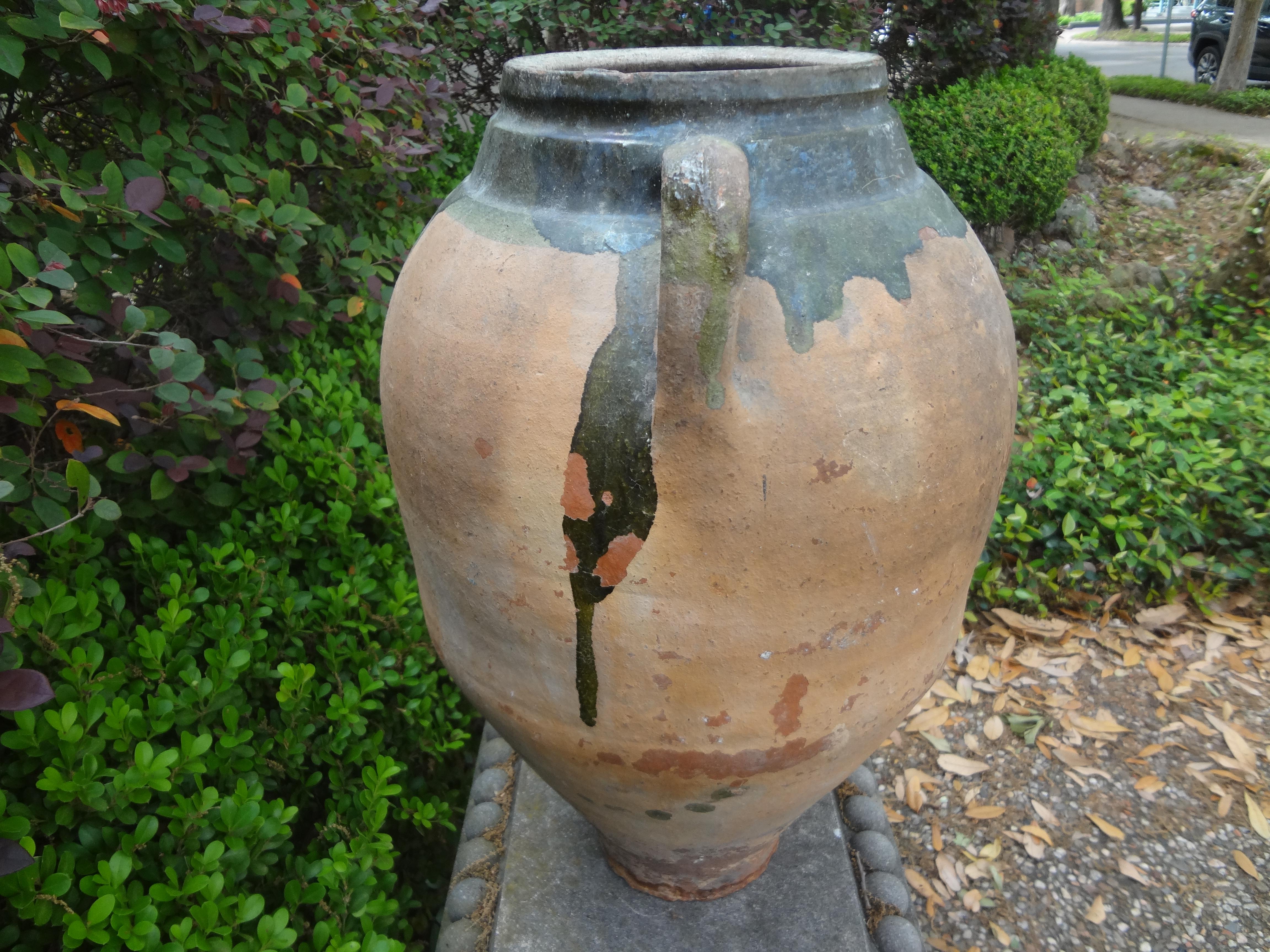 Large 19th Century French Earthenware Vessel For Sale 6