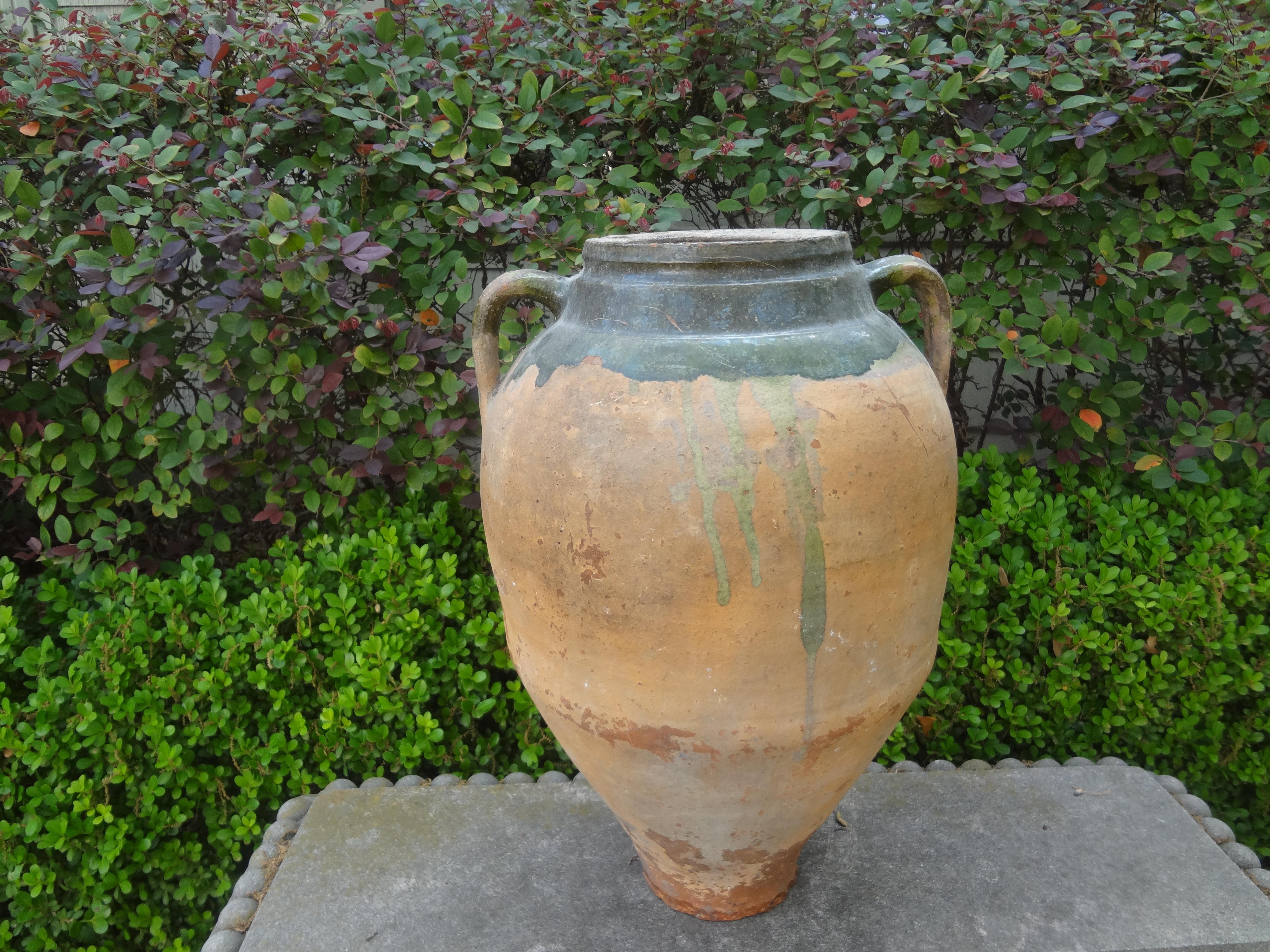 Large 19th Century French Earthenware Vessel For Sale 8
