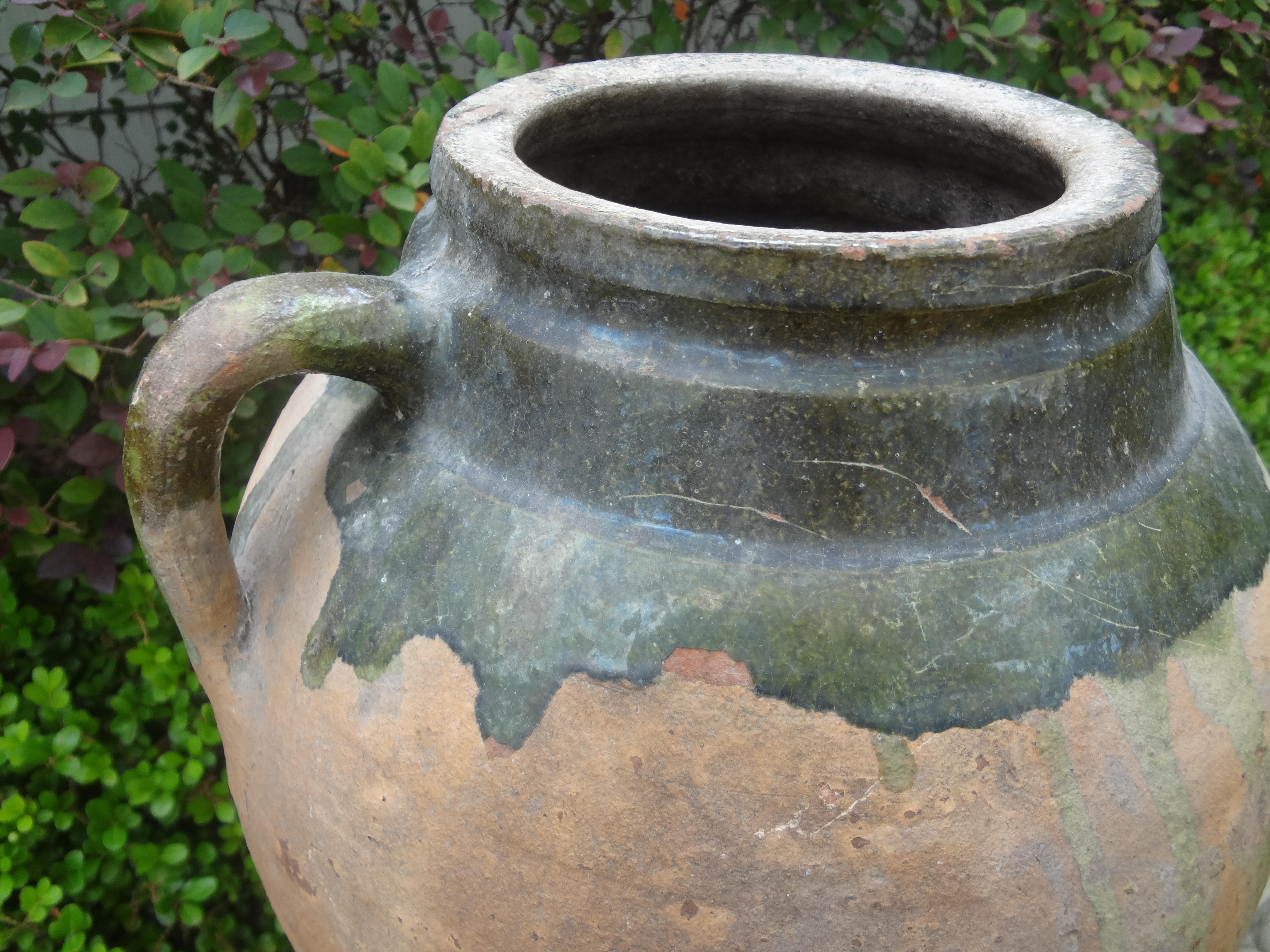 Large 19th Century French Earthenware Vessel For Sale 2