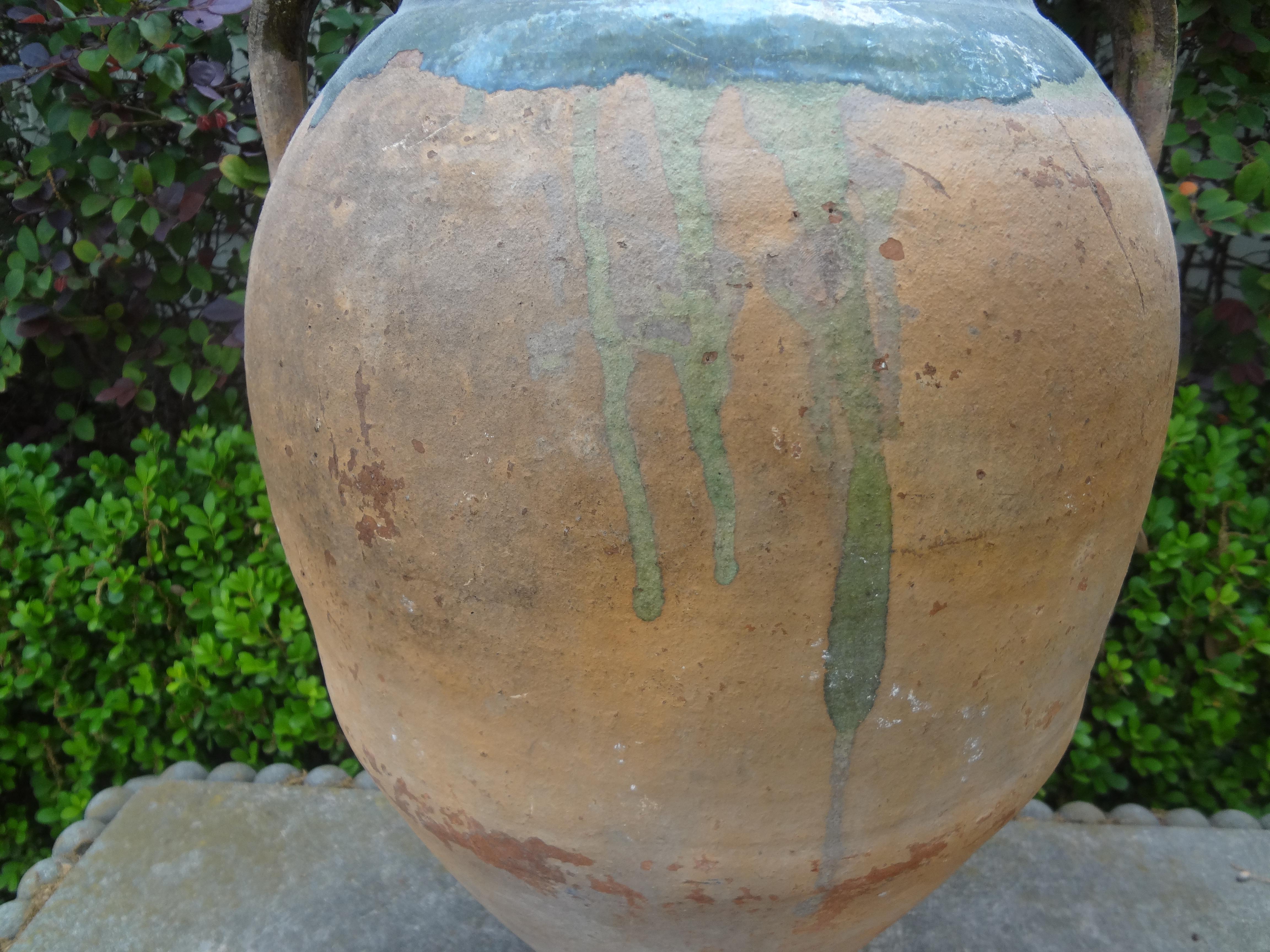 Large 19th Century French Earthenware Vessel For Sale 3