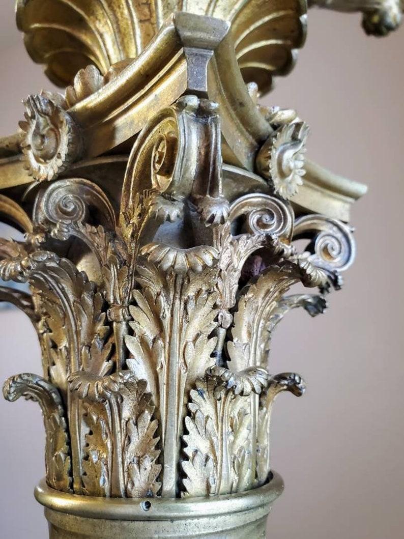 Grand candélabre de sol d'époque Empire français du 19ème siècle en vente 1