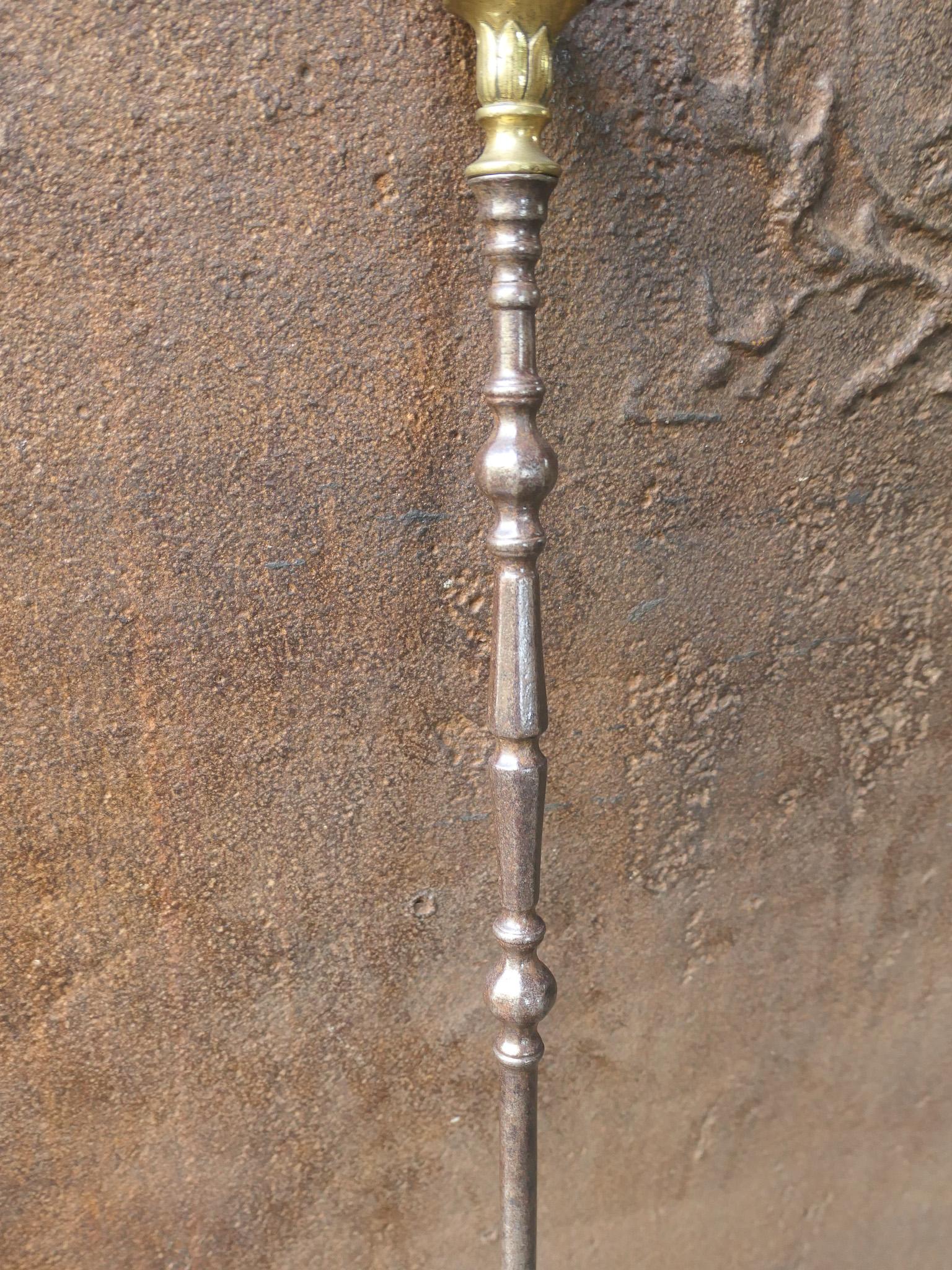 Brass Large 19th Century French Fireplace Shovel or Fire Shovel, Napoleon III Period For Sale