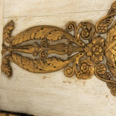 Large 19th Century French Gilded and Painted Mirror