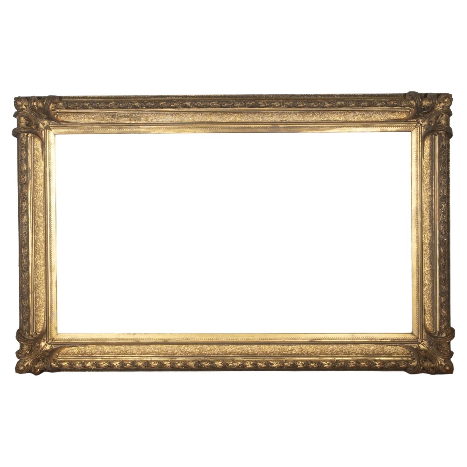 Large 19th Century French Gilded Frame