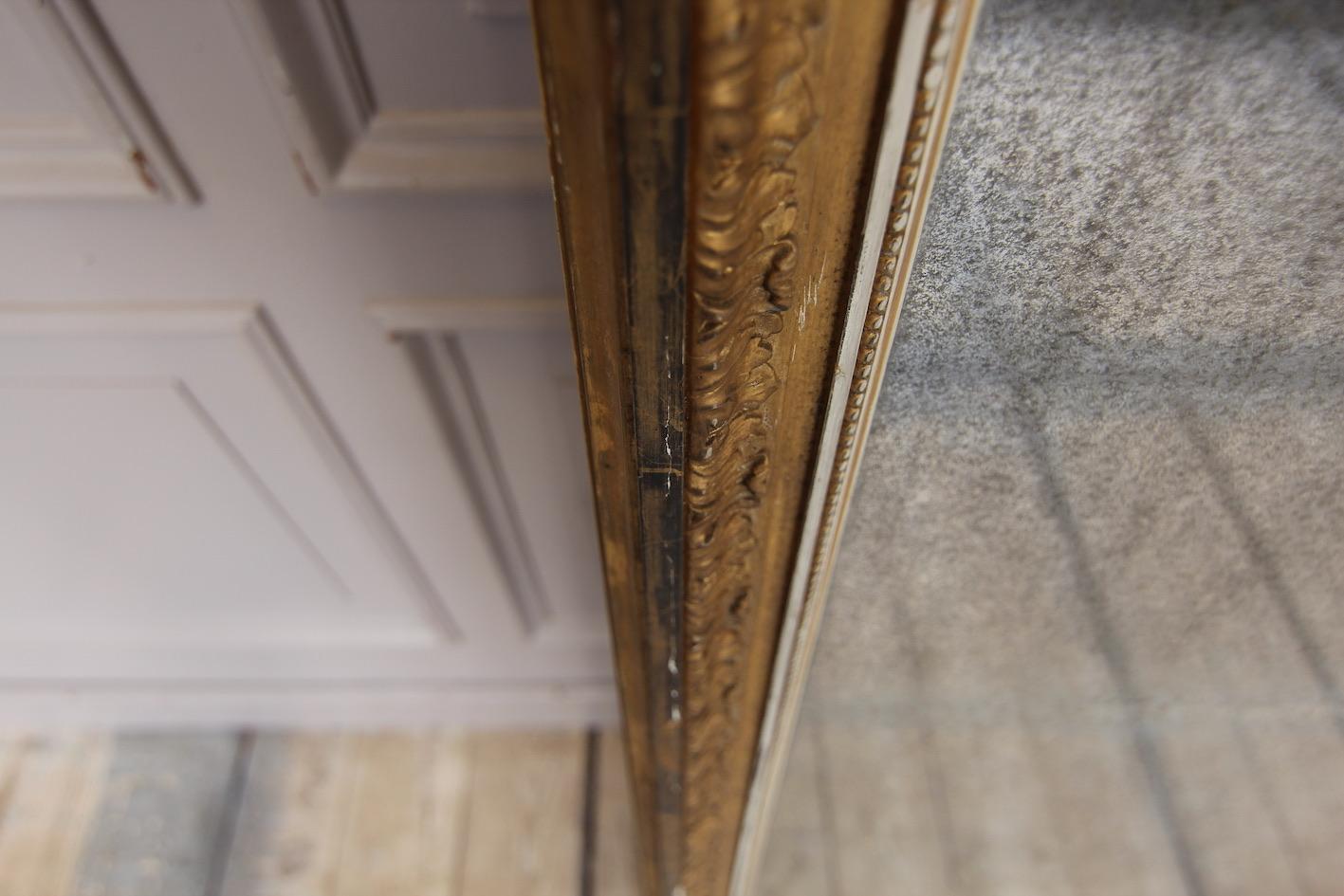 Large 19th Century French Giltwood Mirror 9