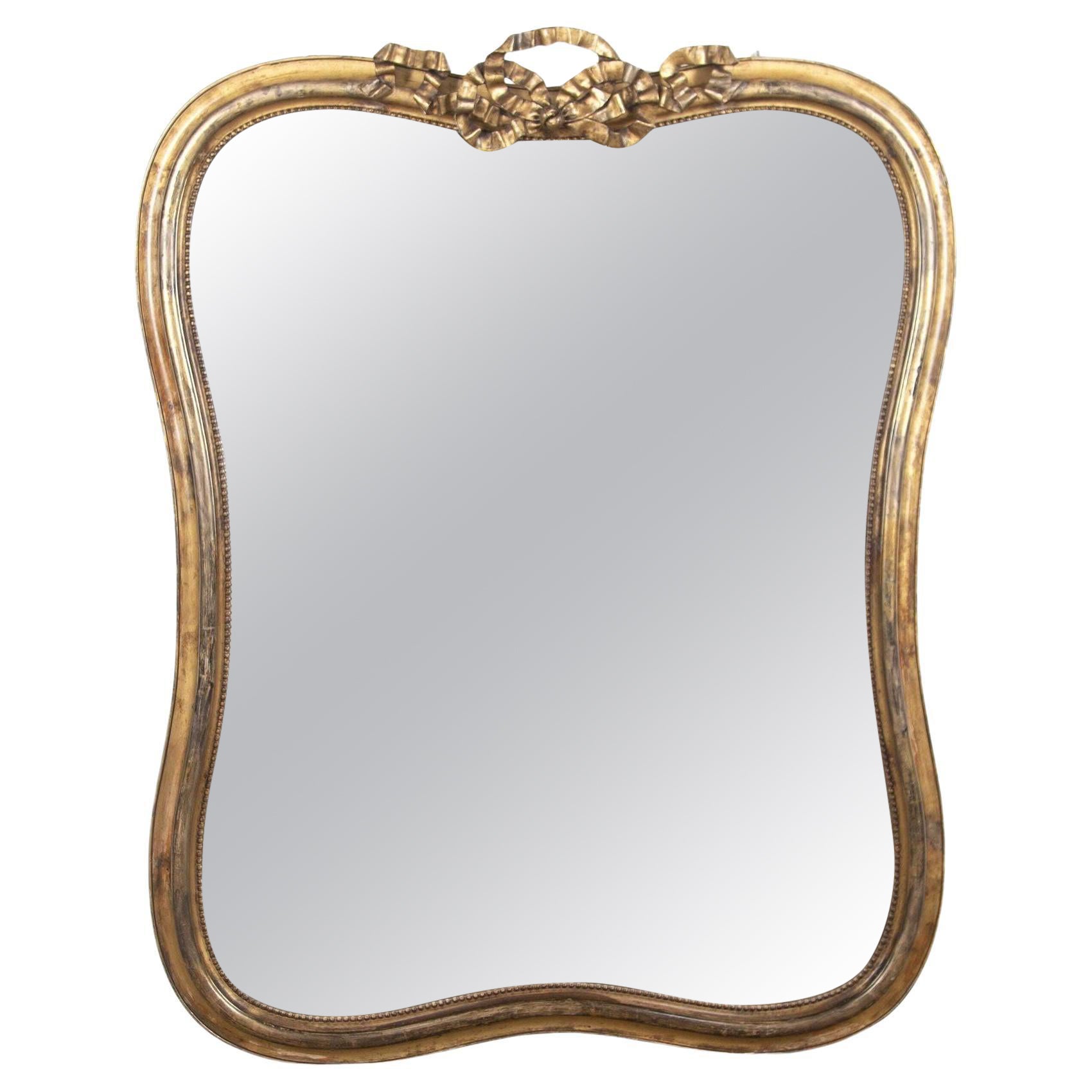 Large 19th Century French Giltwood Mirror