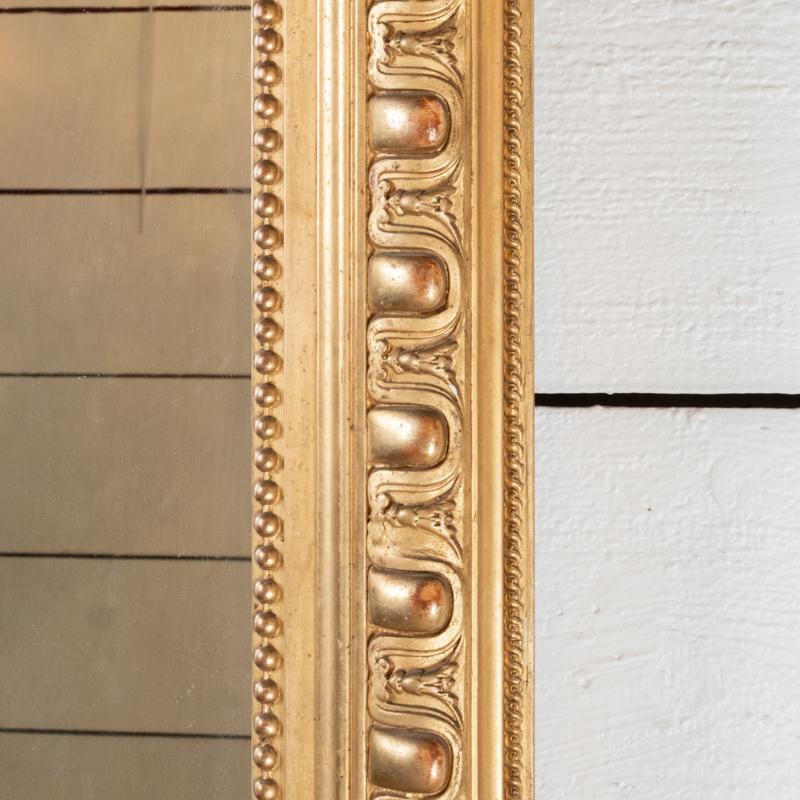 Large 19th century French giltwood mirror H. 164 cm - L. 100 cm In Good Condition For Sale In SAINT-OUEN-SUR-SEINE, FR