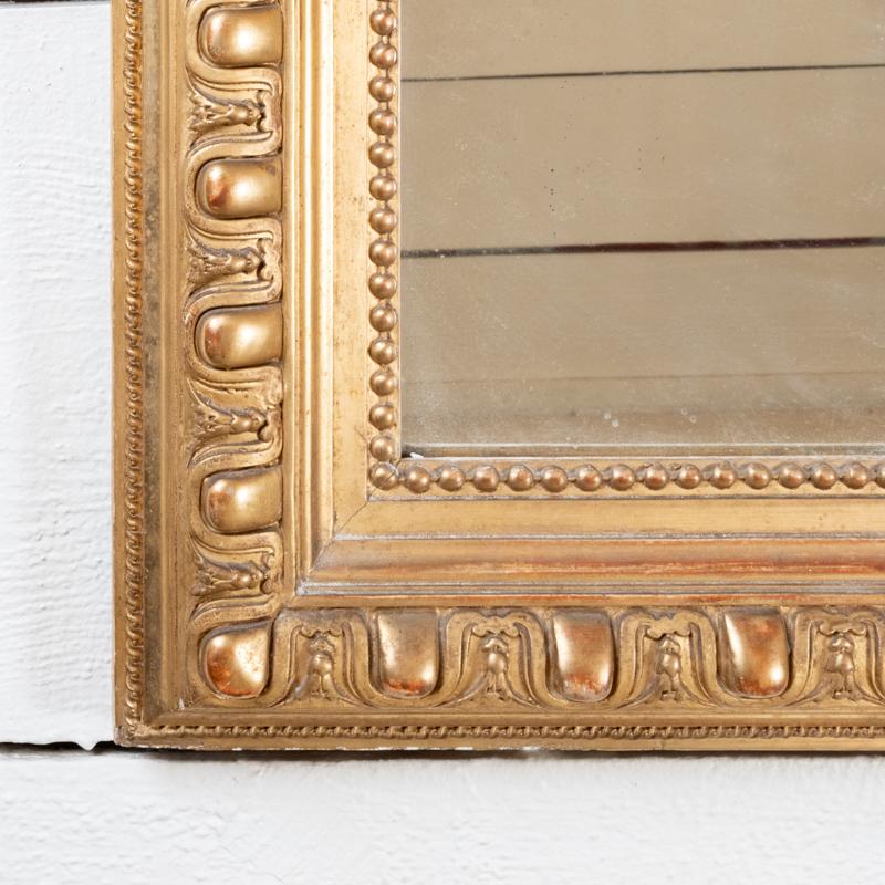 Late 19th Century Large 19th century French giltwood mirror H. 164 cm - L. 100 cm For Sale