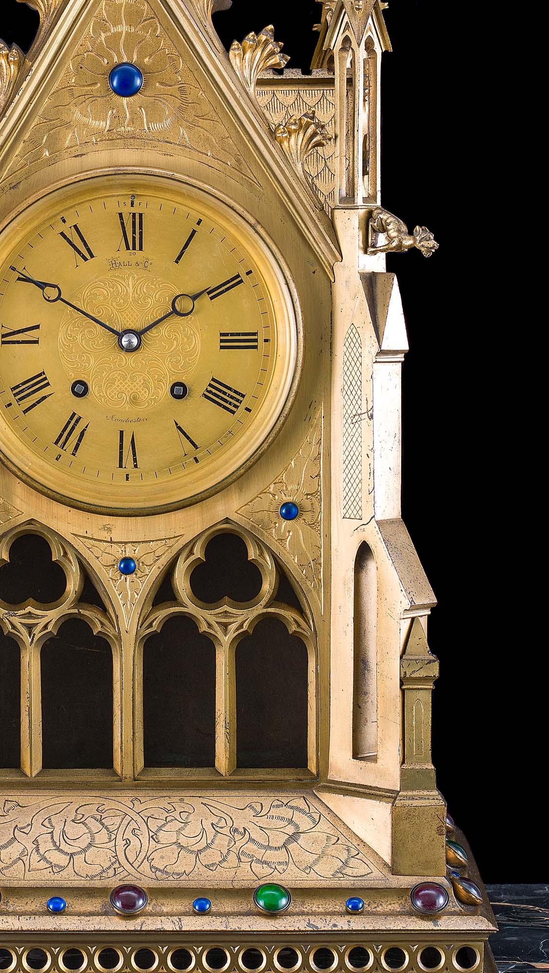 gothic mantel clock