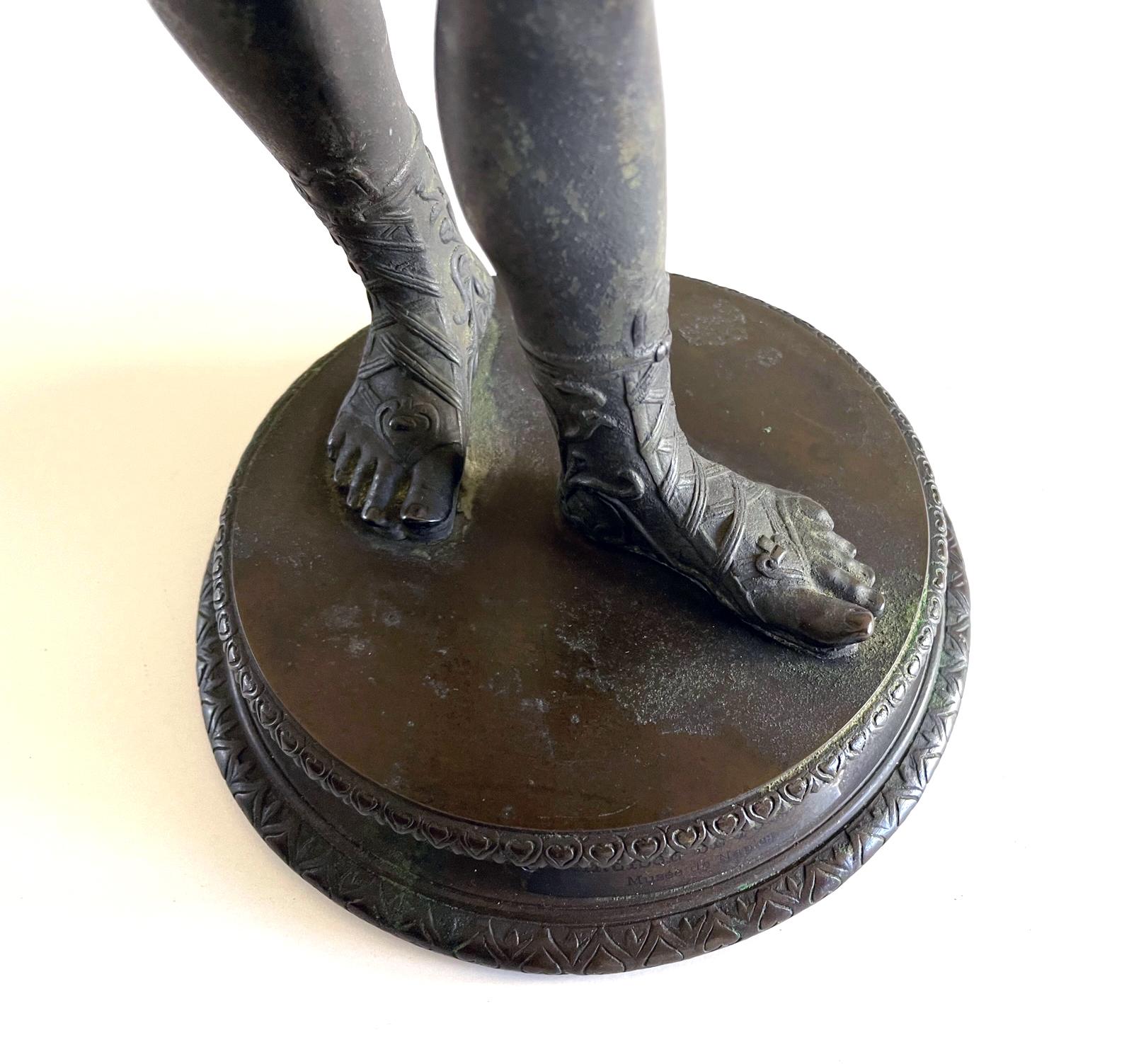 XIXe siècle Grande figurine de Narcisse en bronze du 19ème siècle du Grand Tour français en vente