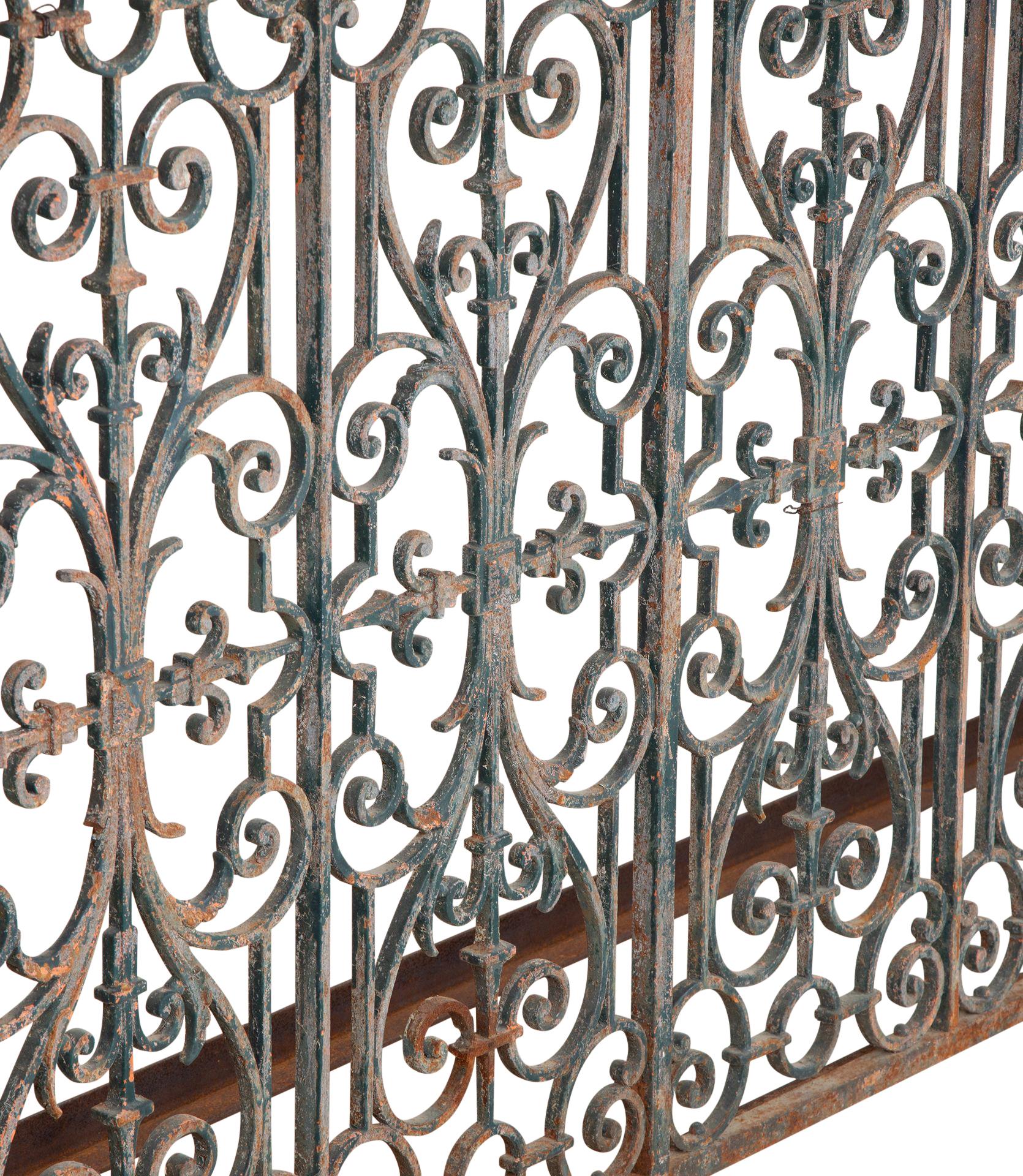 Large 19th Century French Iron Balcony Console For Sale 6