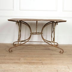 Large 19th Century French Iron Table