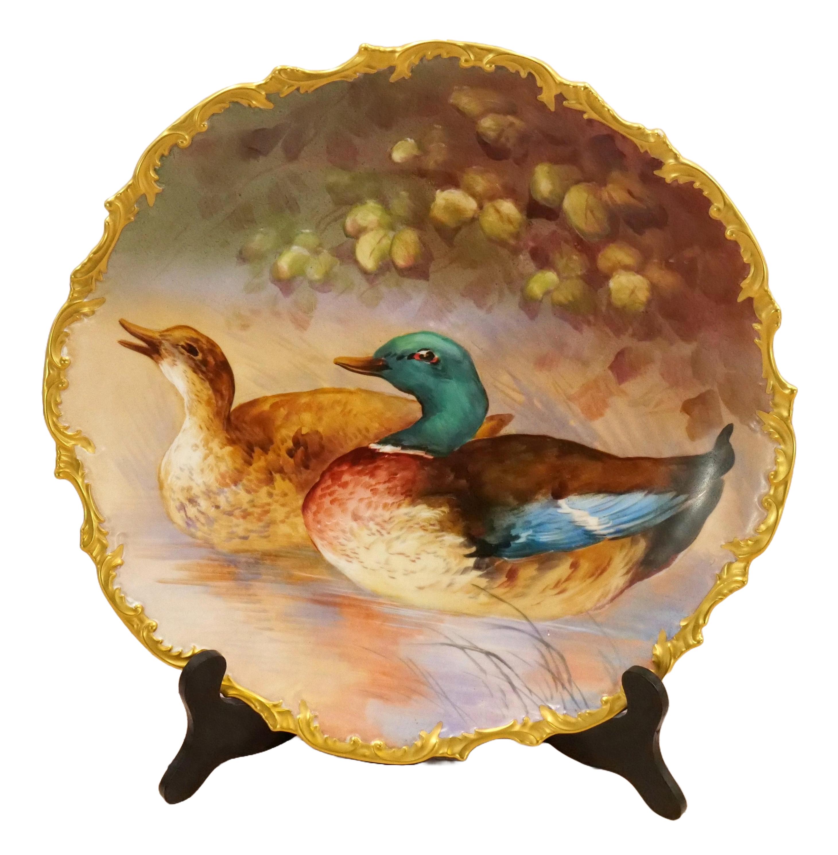 Grande plaque d'art mural de Limoges du 19ème siècle en vente 2