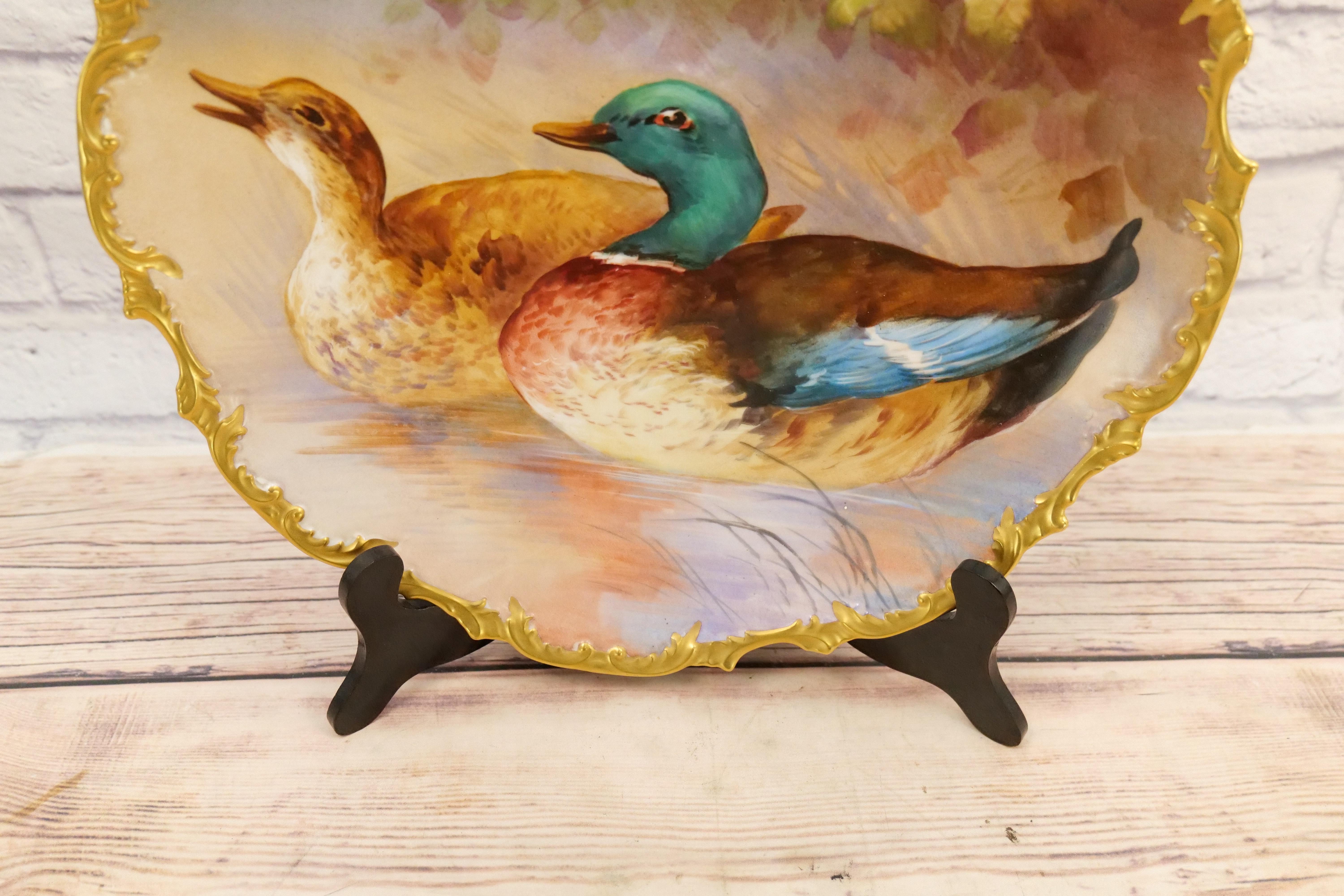 Grande plaque d'art mural de Limoges du 19ème siècle en vente 1