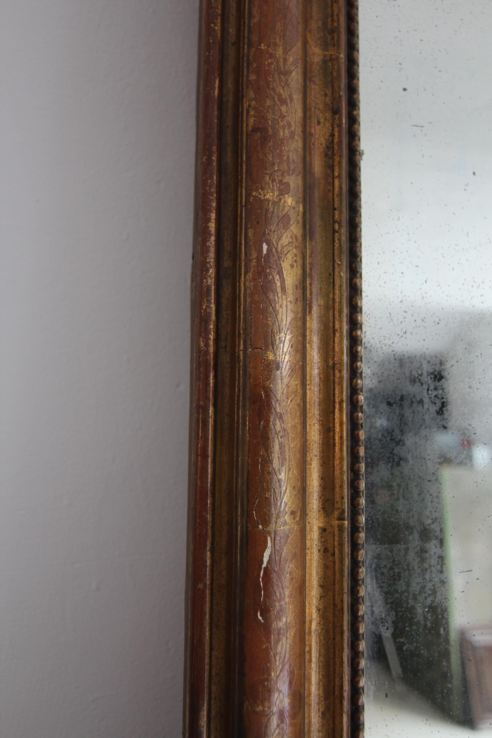 Large 19th Century French Louis Philippe Mirror For Sale 7
