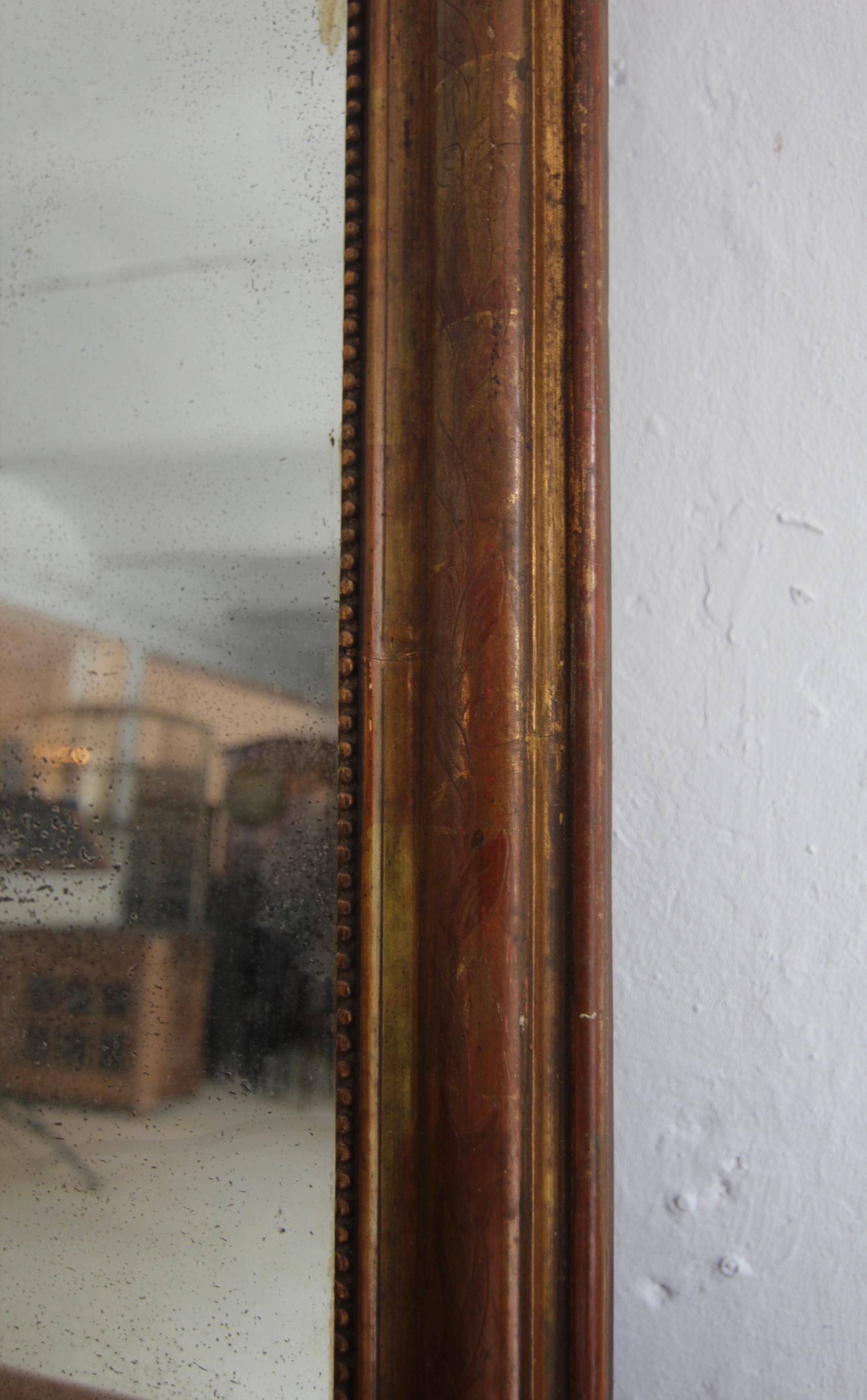 Large 19th Century French Louis Philippe Mirror For Sale 8