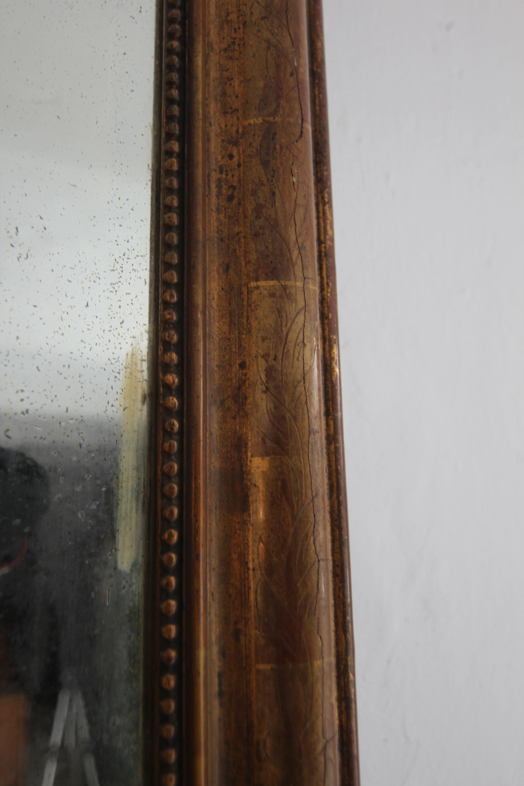 Large 19th Century French Louis Philippe Mirror For Sale 3