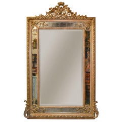 Antique Large 19th Century French Louis XVI Mirror