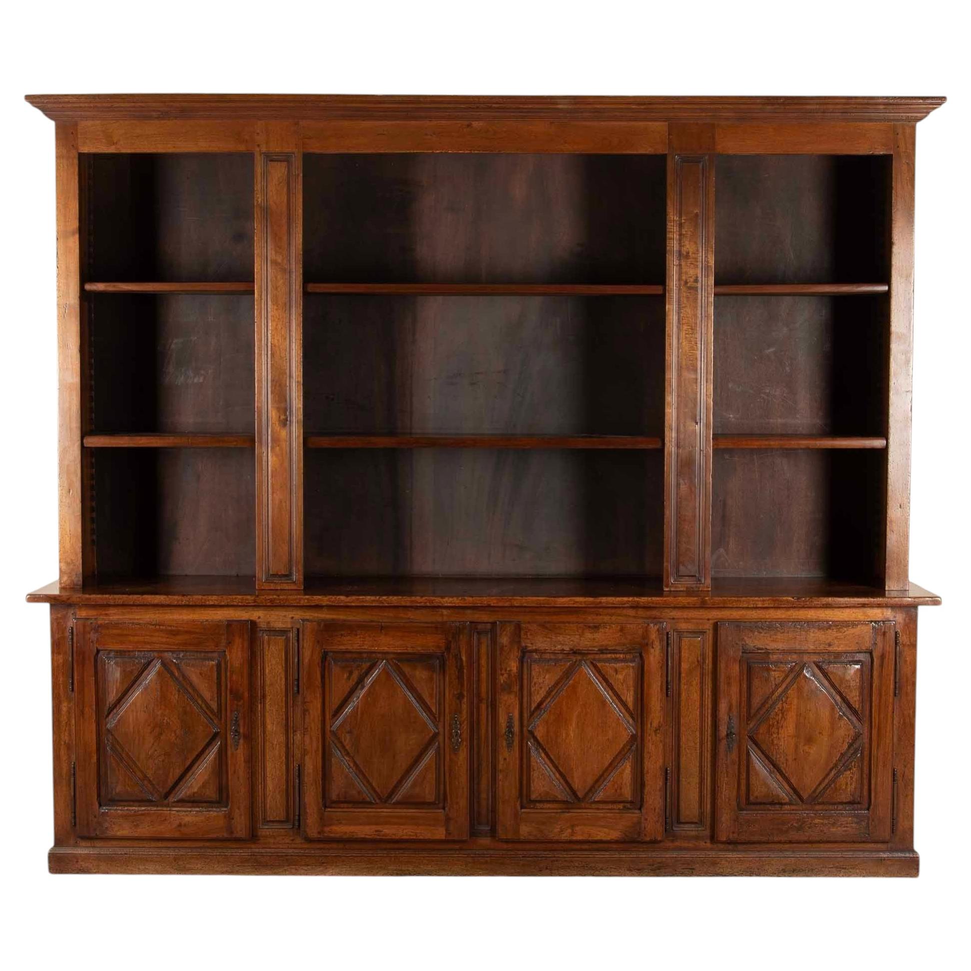 Large 19th Century French Mahogany Bookcase