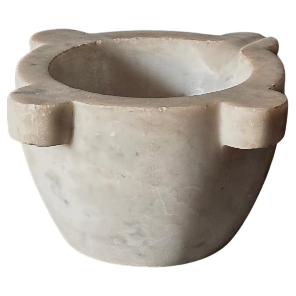 Large 19th Century French Marble Mortar For Sale