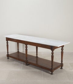 Gran mostrador de pastelería francés de mármol del siglo XIX