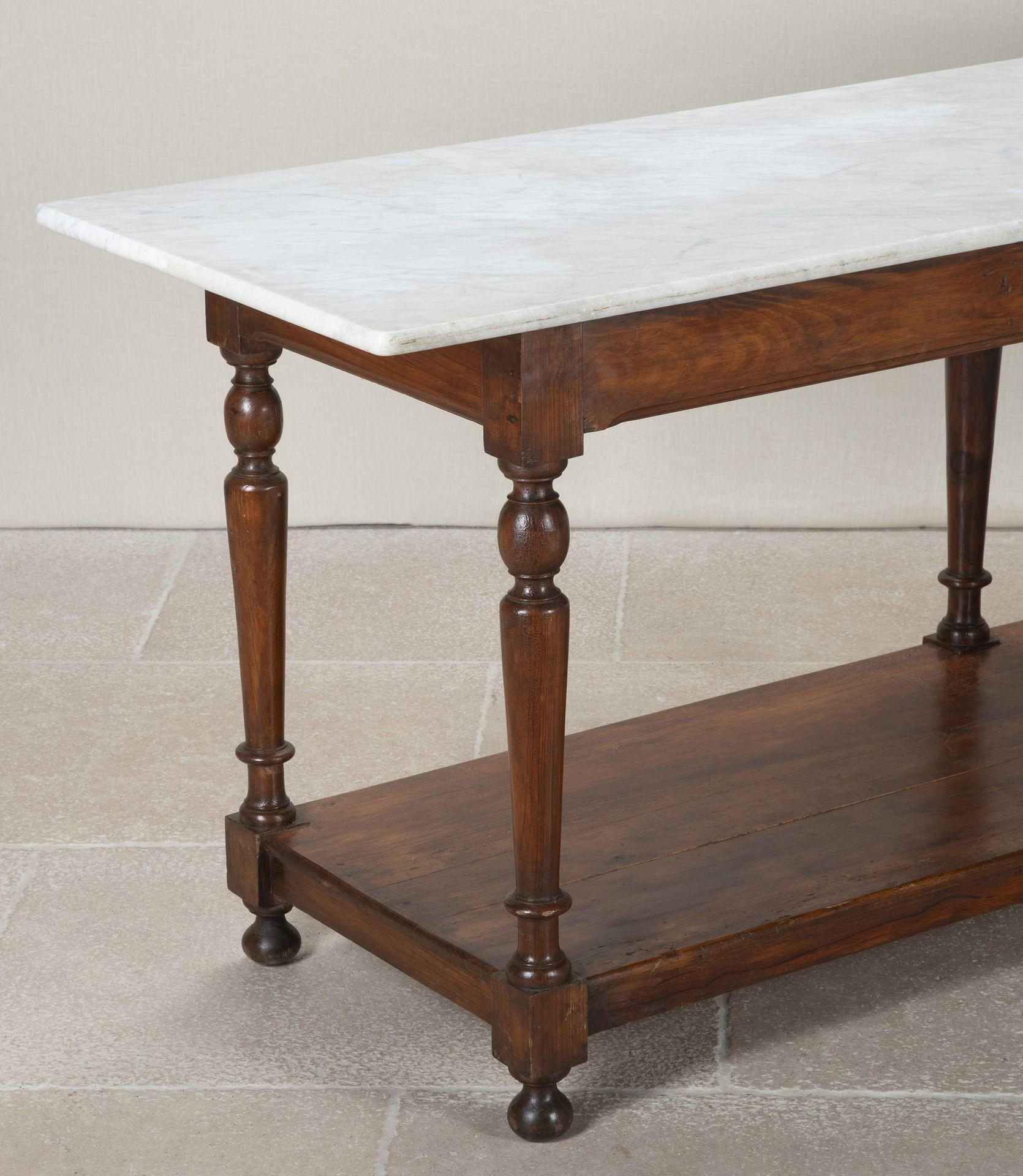 Grande bancone da pasticceria francese del XIX secolo con piano in marmo in vendita 1