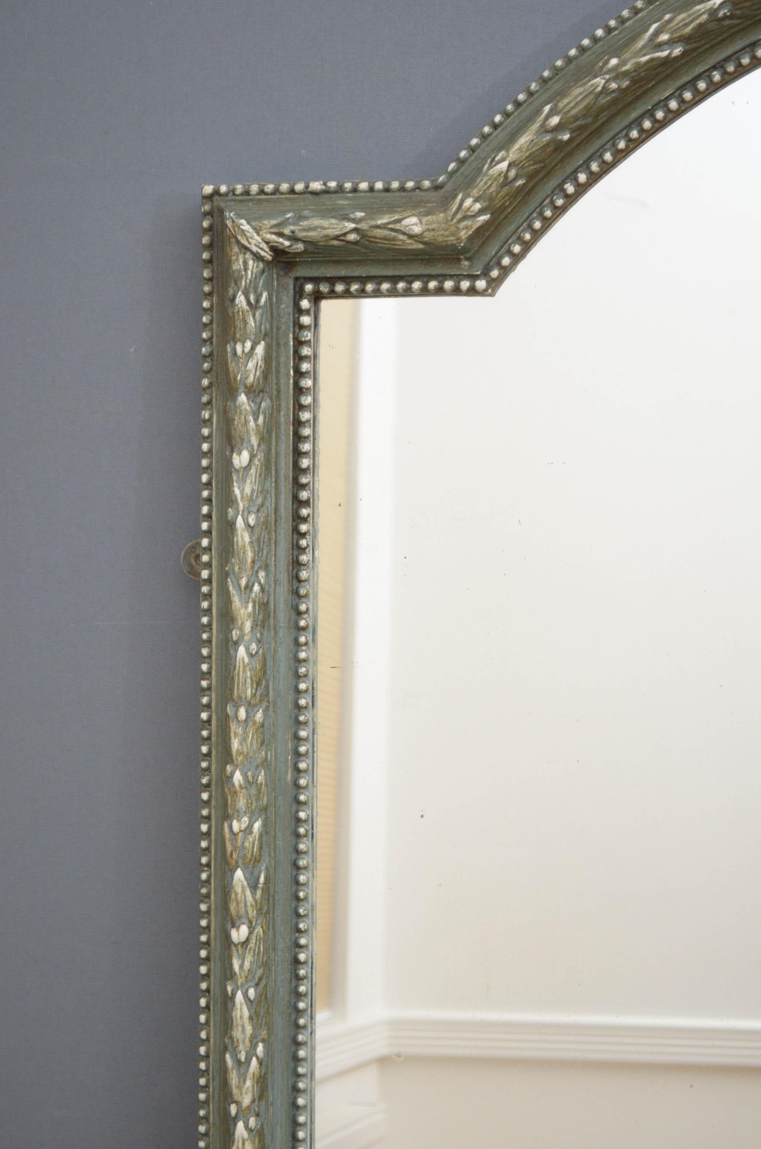 Late 19th Century Large 19th Century French Mirror Leaner / Wall Mirror