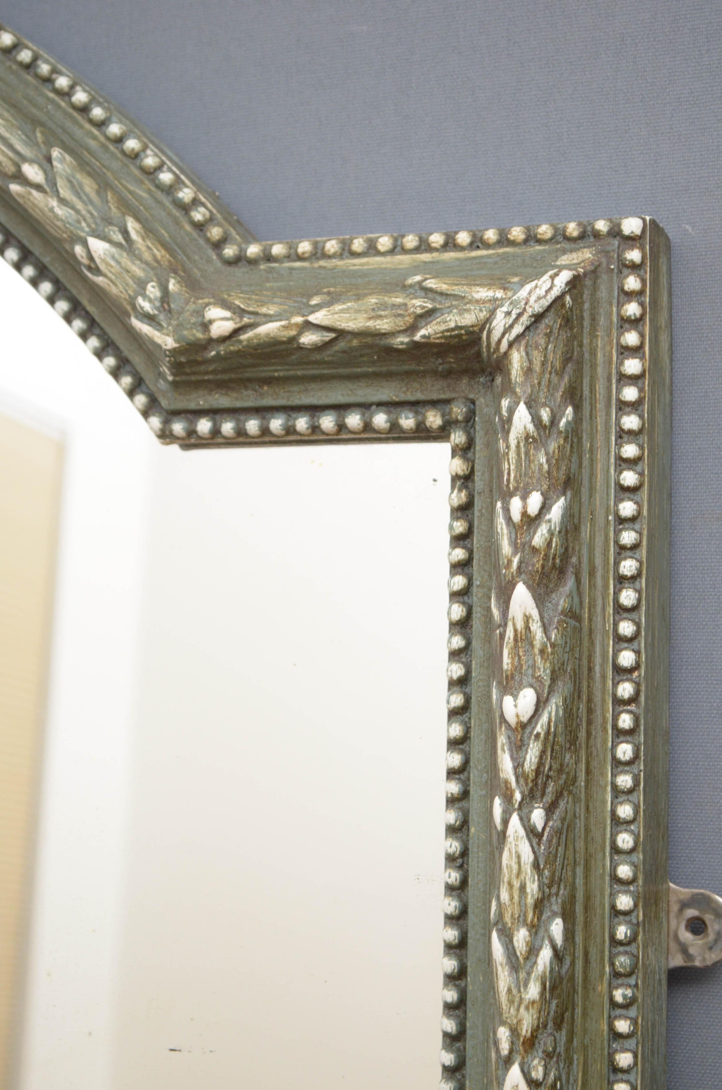 Large 19th Century French Mirror Leaner / Wall Mirror 1