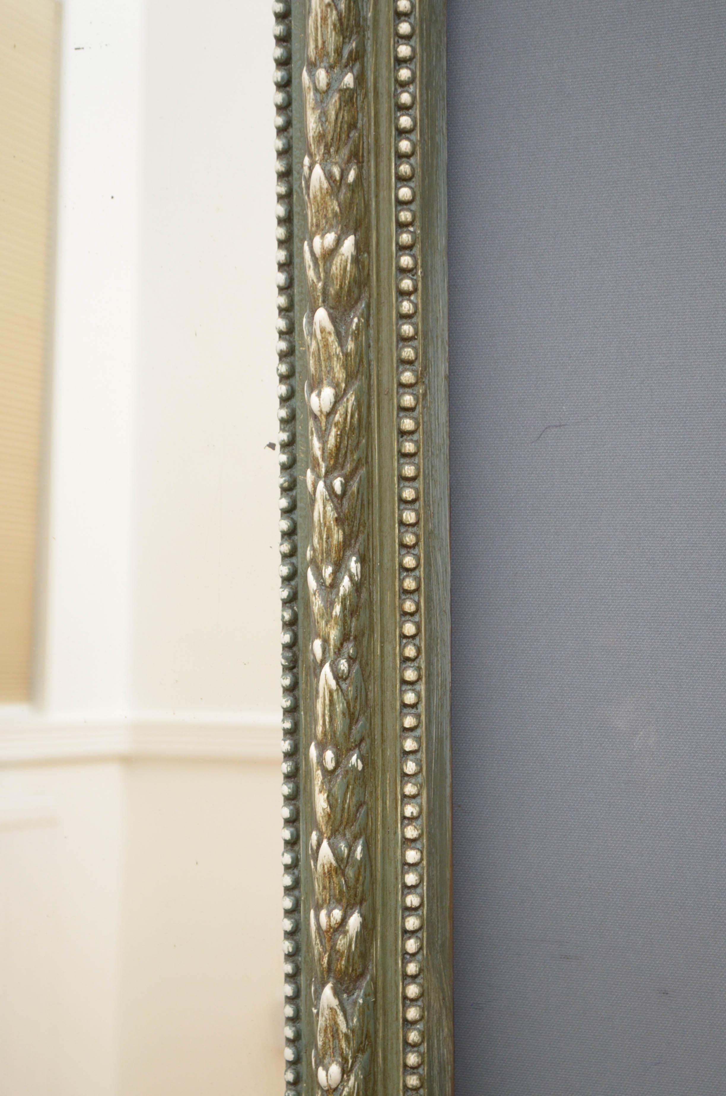 Large 19th Century French Mirror Leaner / Wall Mirror 2