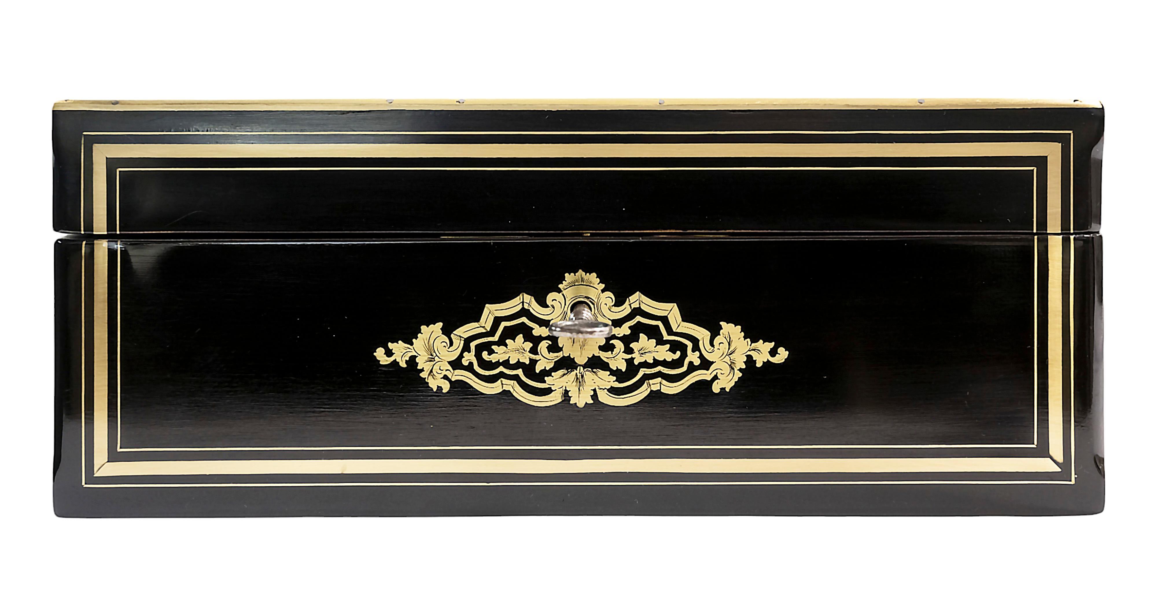 Grande scatola francese del XIX secolo di Napoleone III in vendita 3