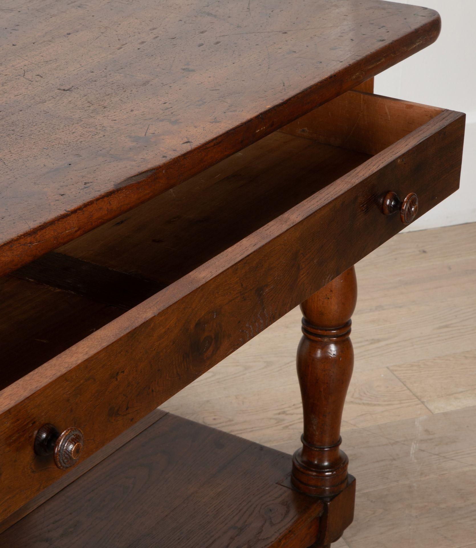 Large 19th Century French Oak Drapers Table 6
