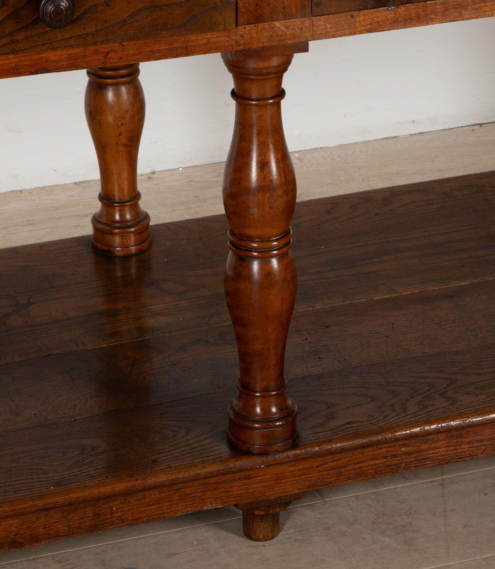 Large 19th Century French Oak Drapers Table 1