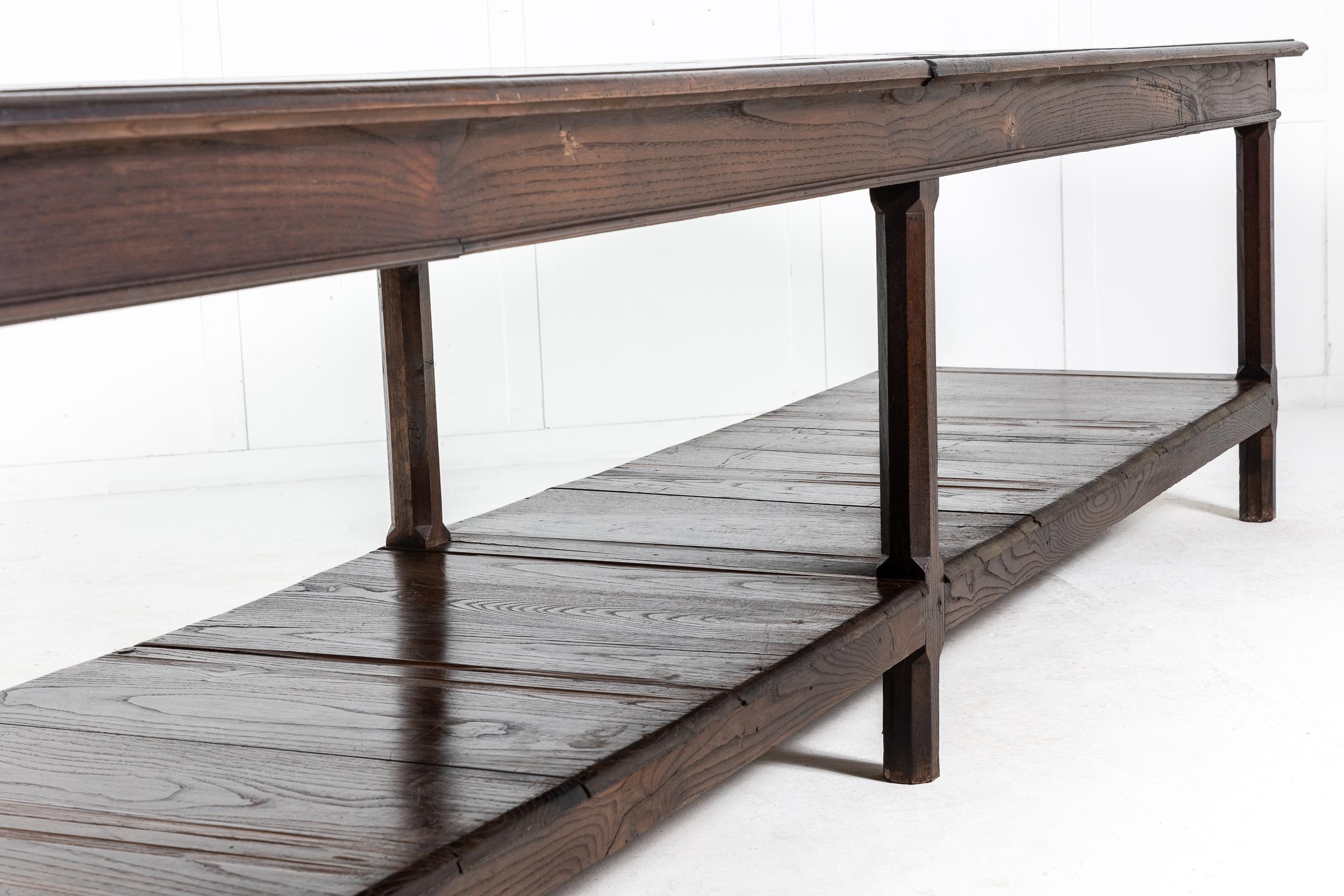 Large 19th Century French Oak Drapers Table 2