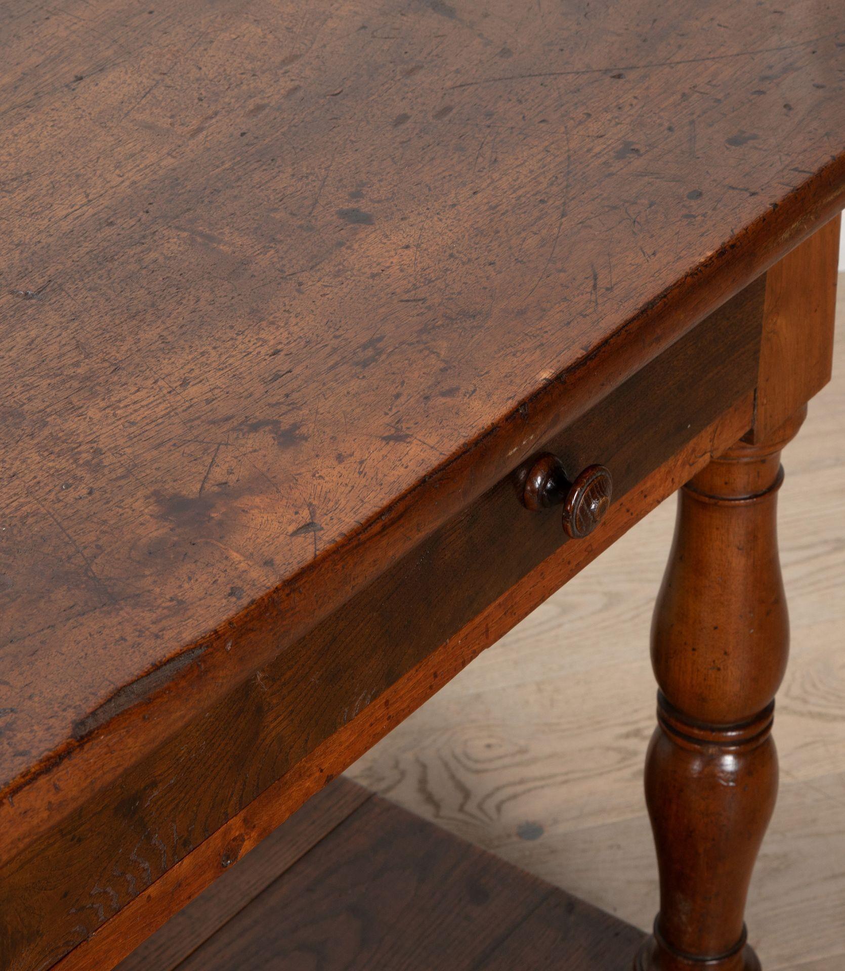 Large 19th Century French Oak Drapers Table 3